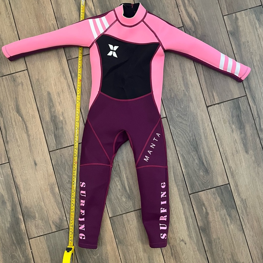 Wetsuit Girl youth kids 6 3/2mm neoprene 35 inches diving surfing snorkeling